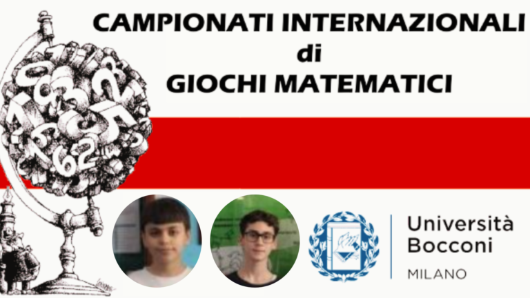 Alunni dell’IC Boscarino-Castiglione alle finali dei Giochi Matematici Internazionali Bocconi-Milano