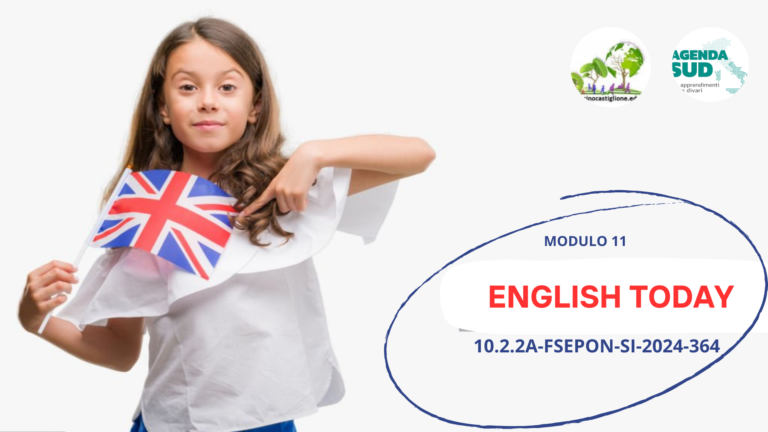 “English Today” Modulo 11 PON FSE- Agenda Sud