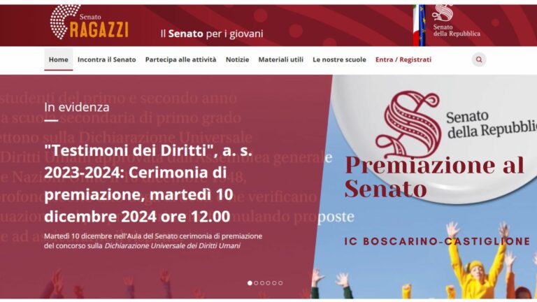 IC Boscarino-Castiglione_ Cerimonia di Premiazione al Senato 10 dicembre 2024