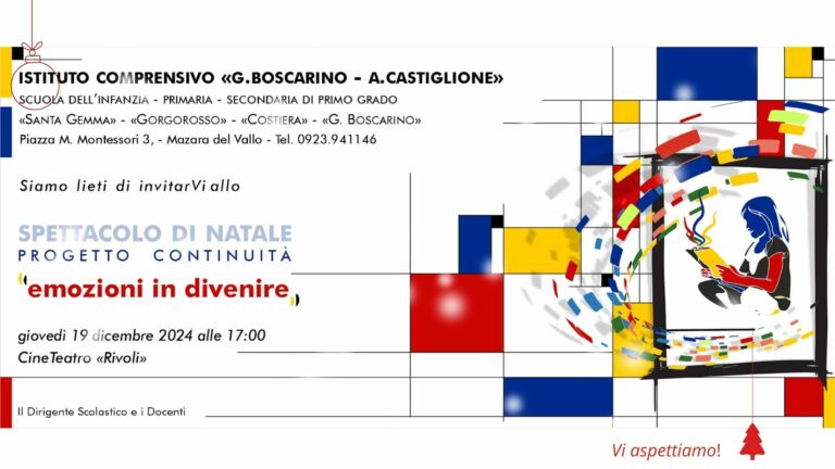 Spettacolo di Natale dell’IC Boscarino-Castiglione 19 dicembre 2024 _ Teatro Rivoli