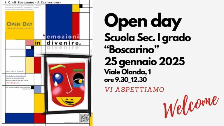 Open day 25 gennaio 2025 Scuola Secondaria di I grado “G. Boscarino”